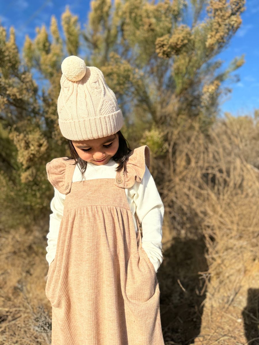 Oatmeal Girls Pinafore