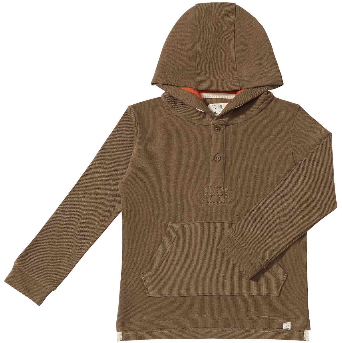 Brown Simon Hooded Top