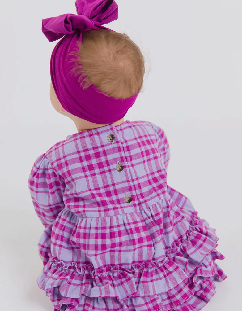 Purple Plaid Bubble