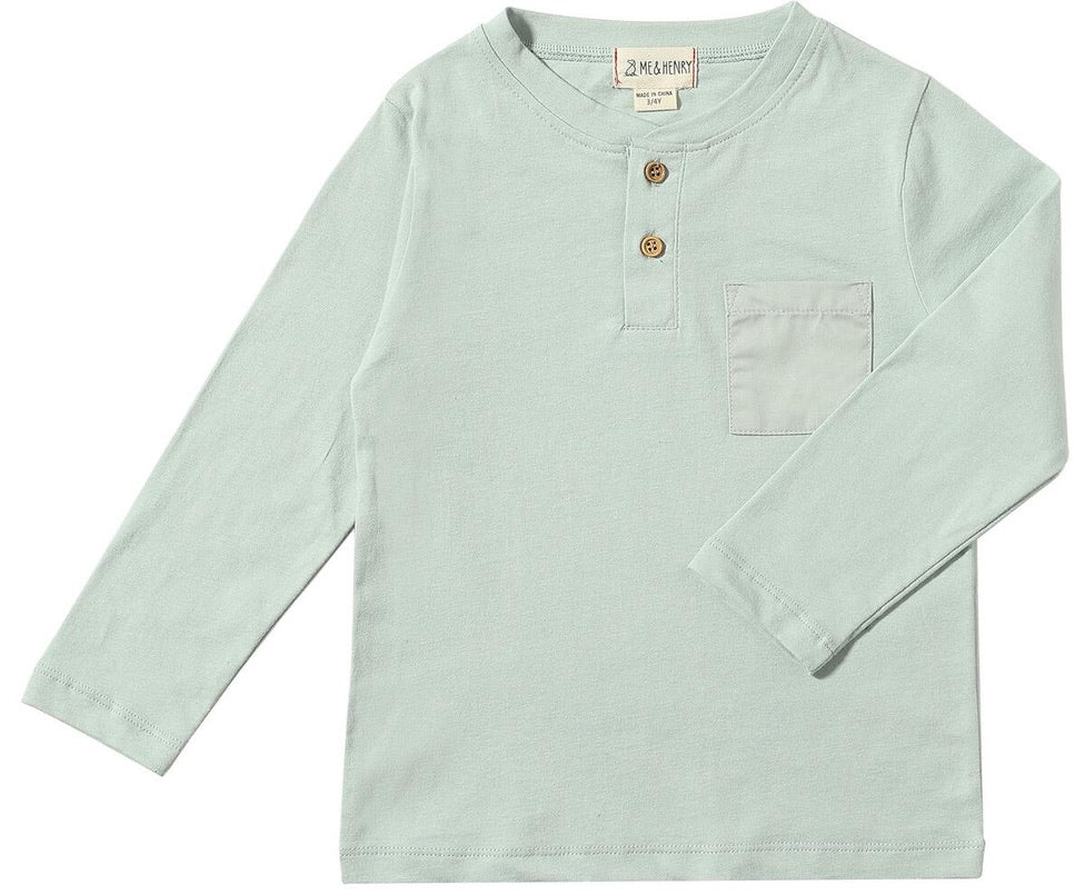 Pale Mint Henley