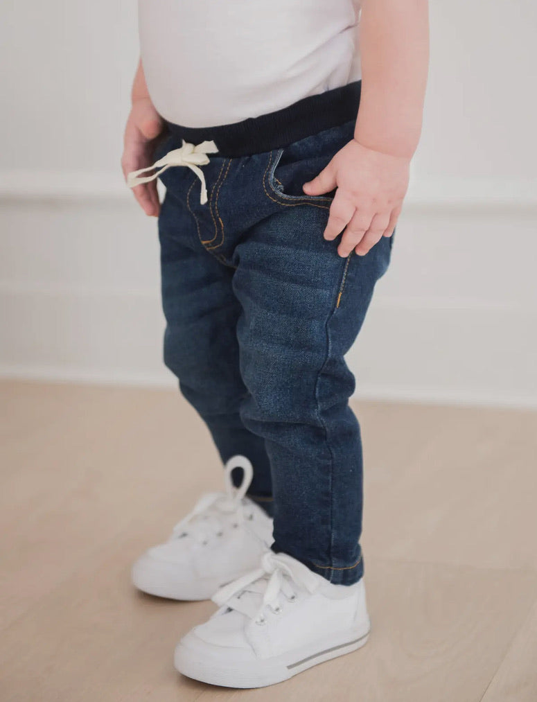 Boys Med. Wash Pull on Jeans