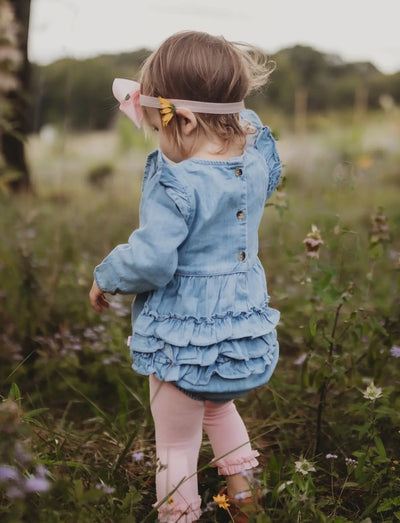 Denim Bubble Romper