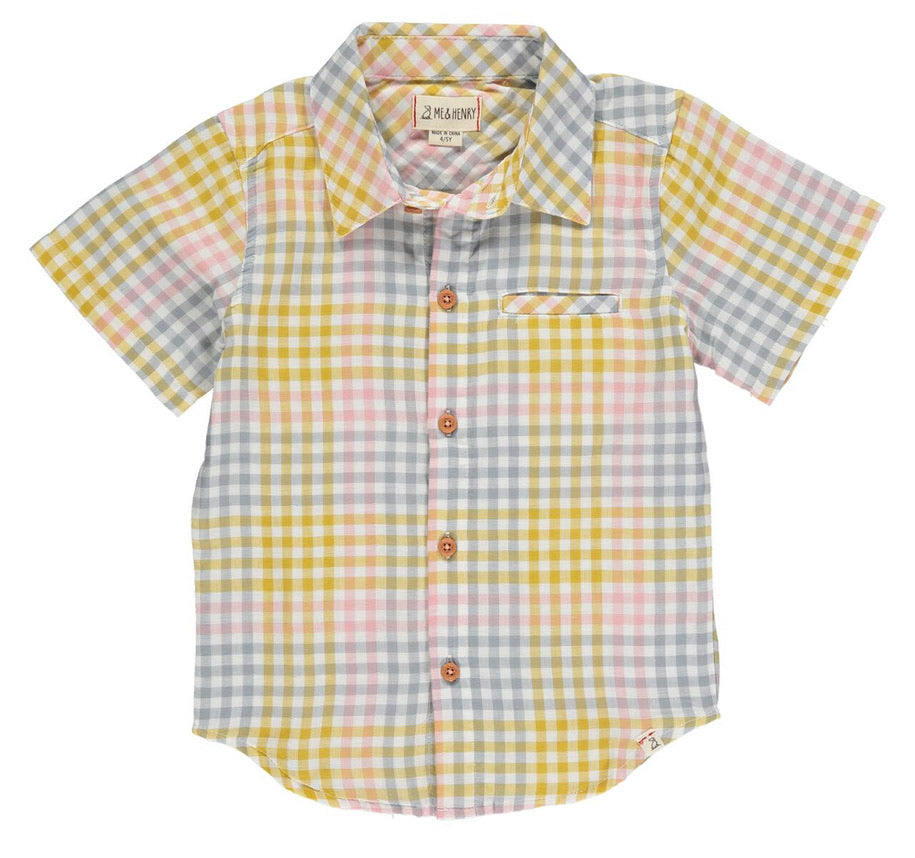 Maui Aqua/Yellow Plaid