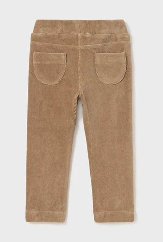 Khaki Cord Knit Trousers