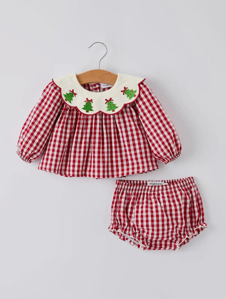 Red Gingham Xmas Set