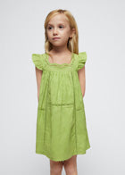 Mayoral Green Eyelet Dress