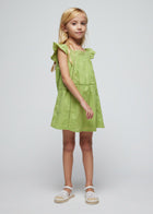 Mayoral Green Eyelet Dress