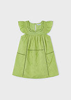 Mayoral Green Eyelet Dress