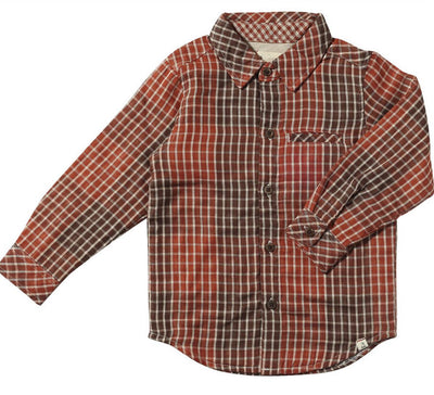 Patched Plaid Shirt