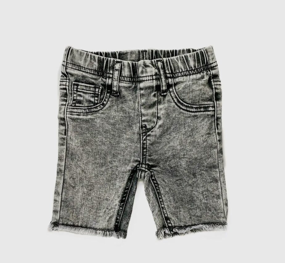 Boys Denim Shorts- Grey Wash