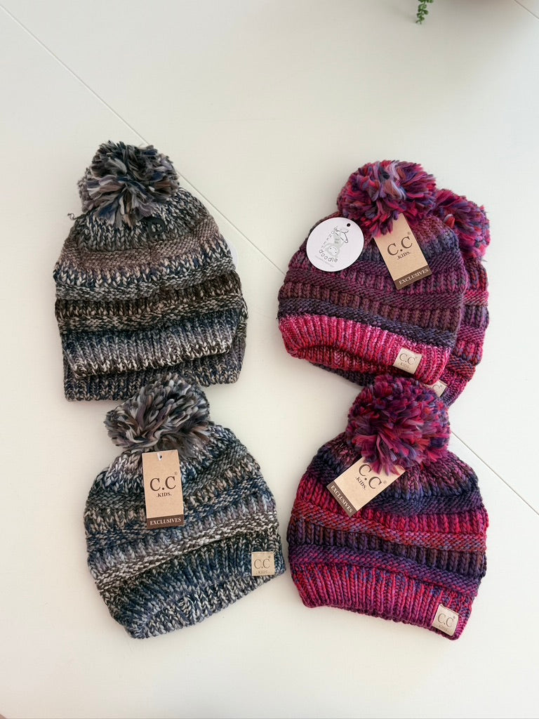 Cable Knit Pom Beanie