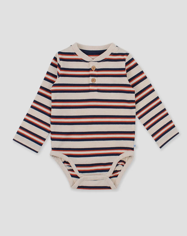 Heather Striped Bodysuit