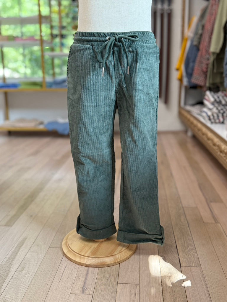 Green Corduroy Pants