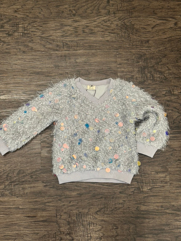 Sequin sweater- Gray