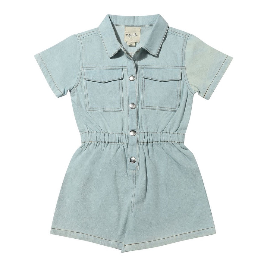Denim Romper