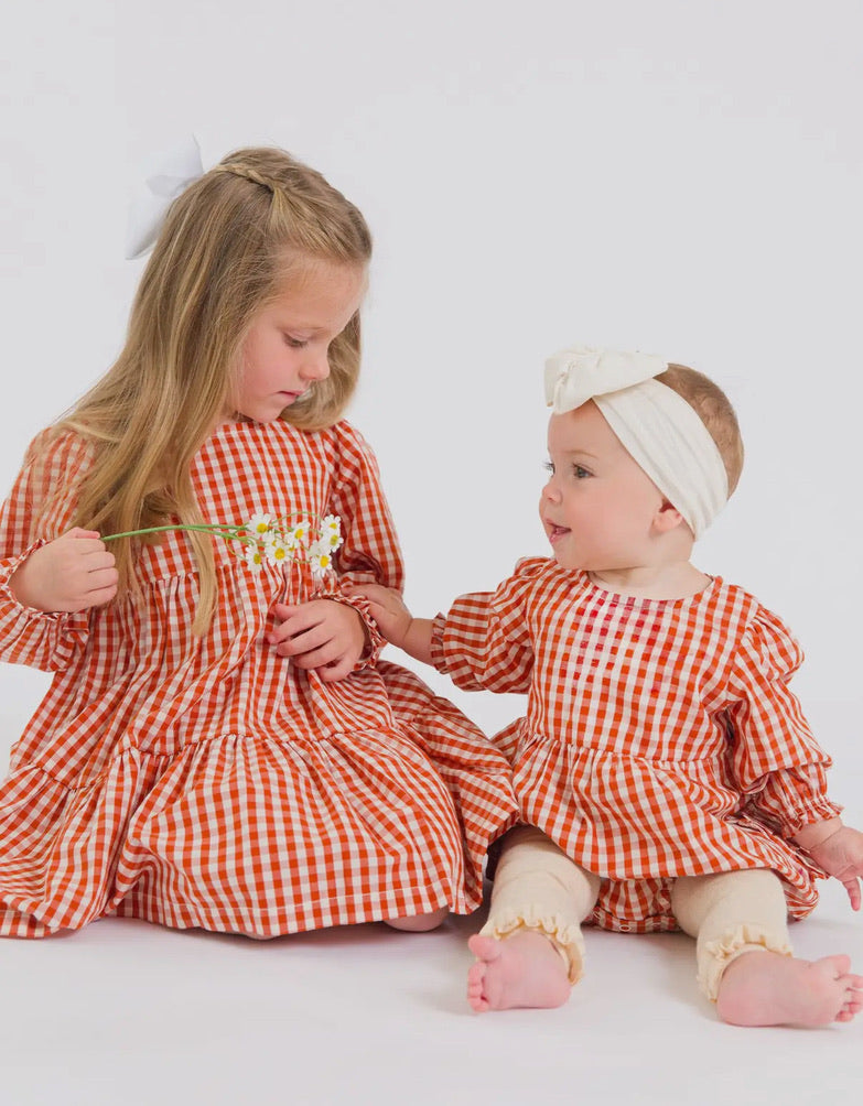Orange Gingham Rubble