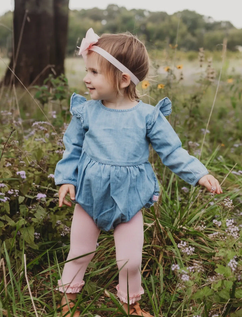 Denim Bubble Romper
