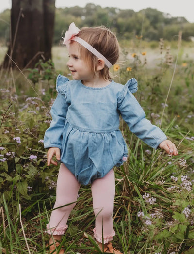 Denim Bubble Romper