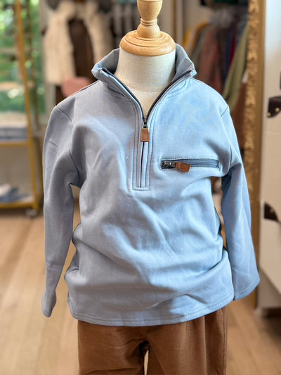 Kingston 1/4 Zip- Blue