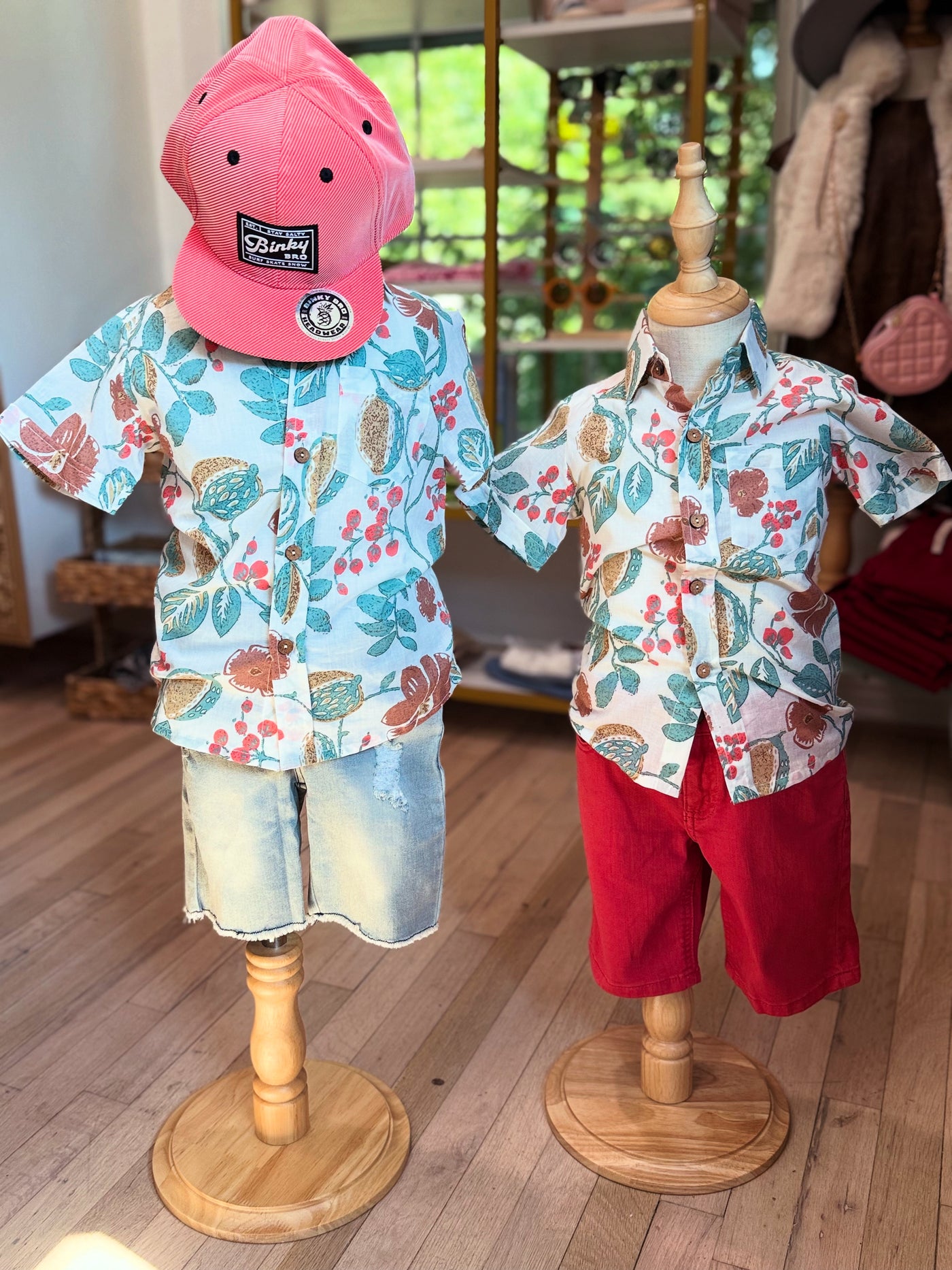 Floral Boys Button Down