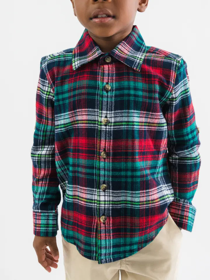 Christopher Plaid Button Down