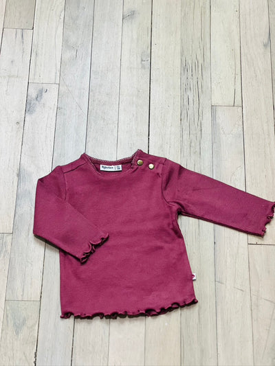 Burgundy Long Sleeve Tee