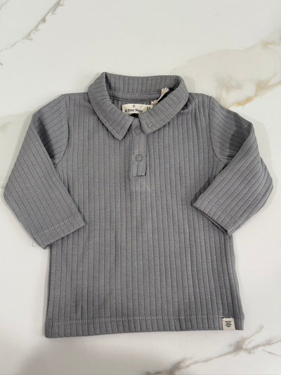 Grey Collared Set