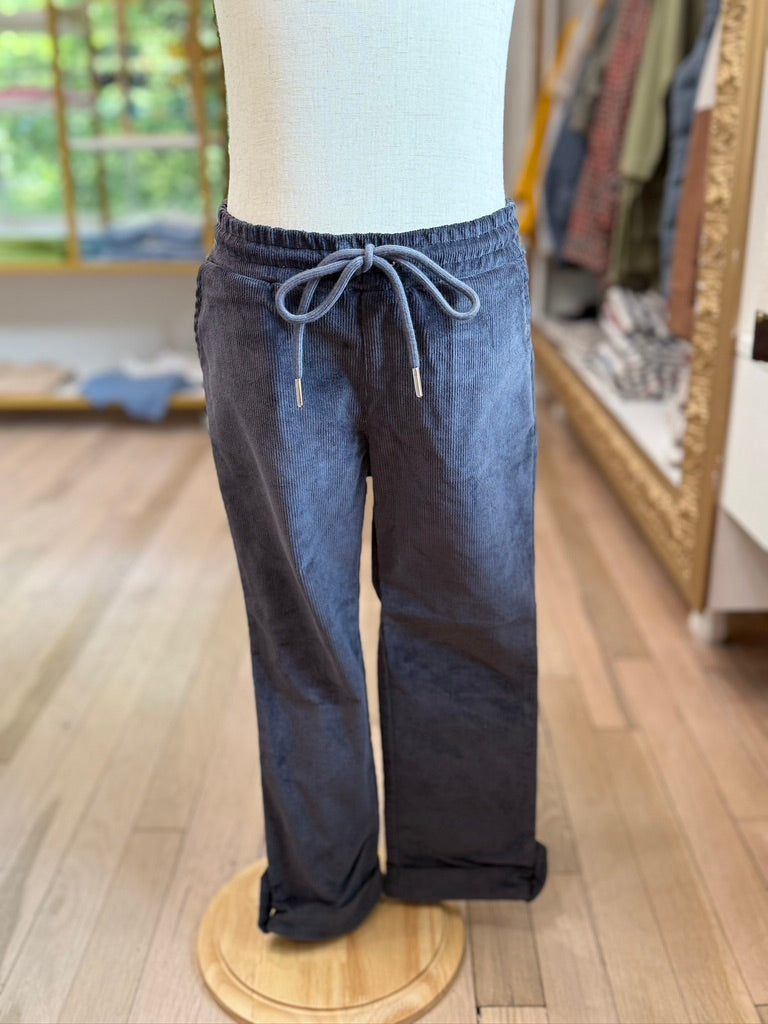 Dark Grey Corduroy