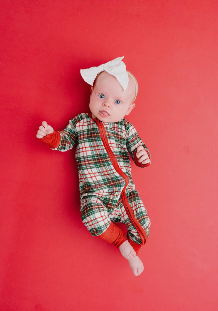 Christmas Plaid Bamboo Sleeper