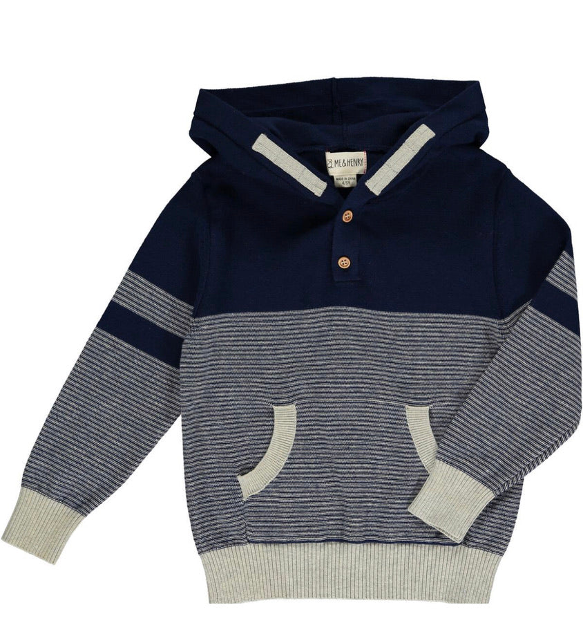 Hiker Hooded Sweater- Nvy