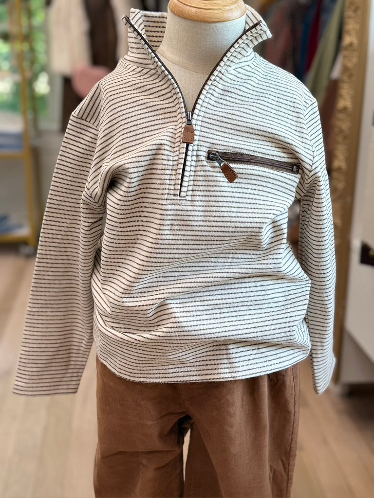 Kingston 1/4 Zip Brown