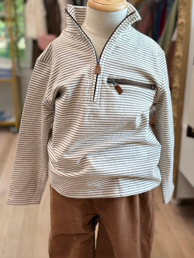 Kingston 1/4 Zip Brown