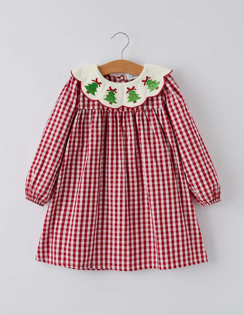 Red Gingham Xmas Dress