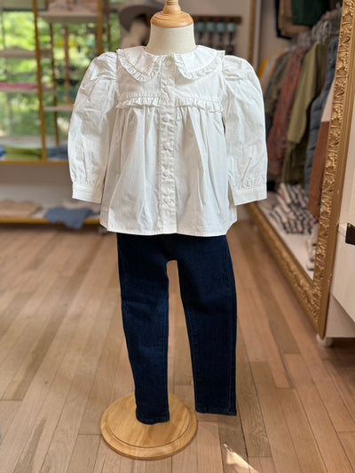 Ruffle Trim Blouse