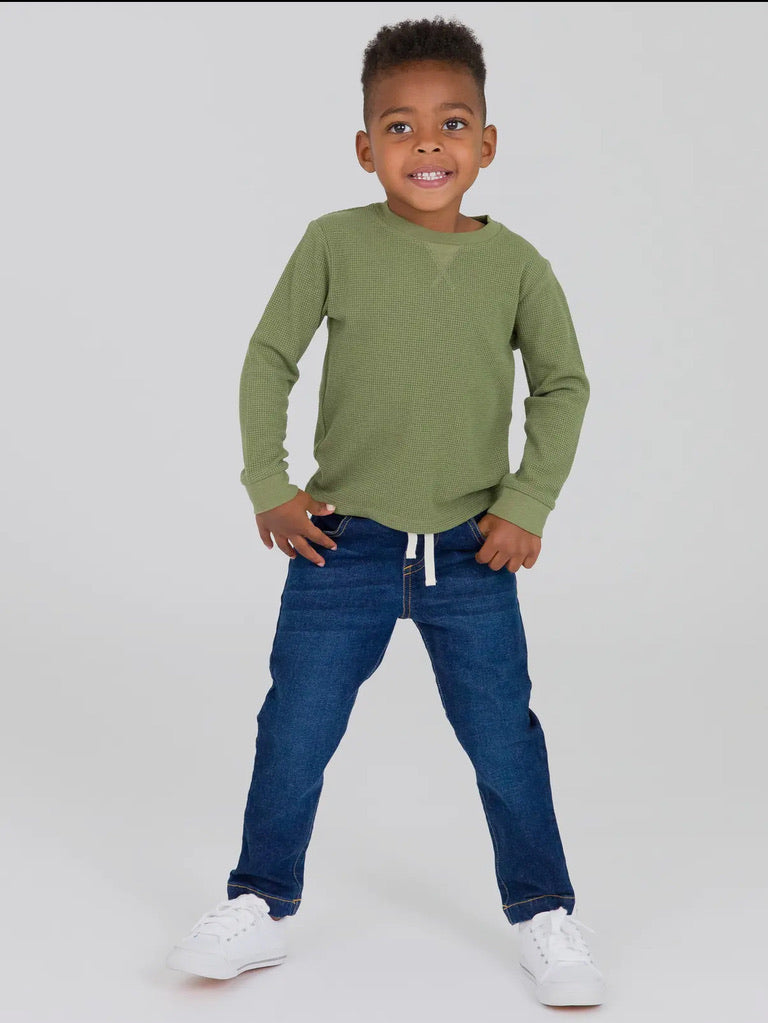 Boys Med. Wash Pull on Jeans