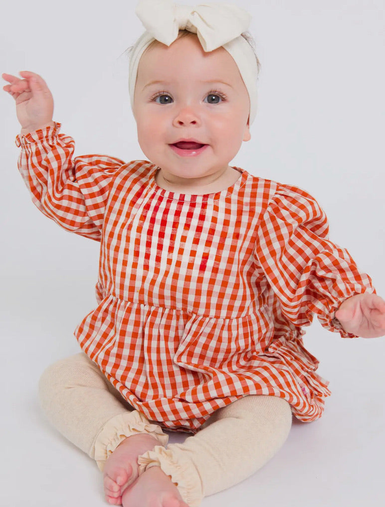 Orange Gingham Rubble