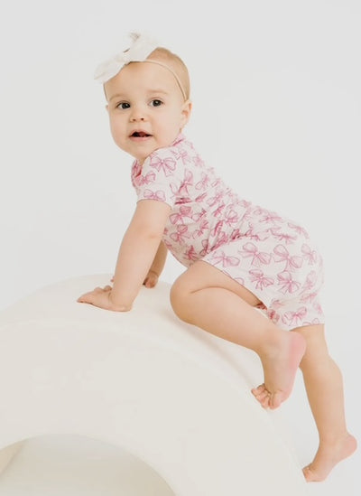 Pink Bows Bamboo Pjs