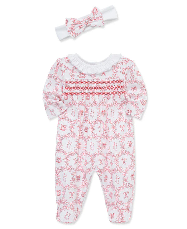 Holiday Toile Onesie
