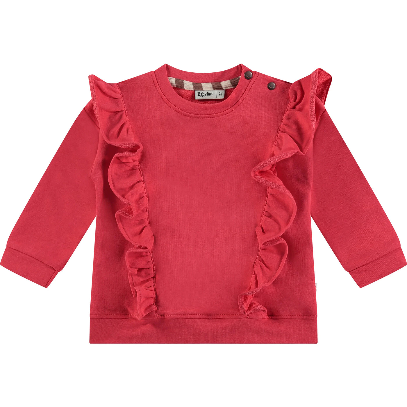 Red Ruffle Sweater