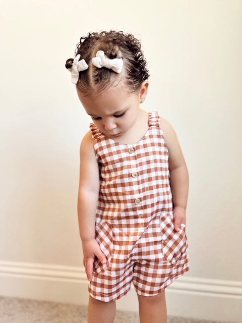 Checkered Romper