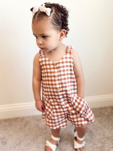 Checkered Romper