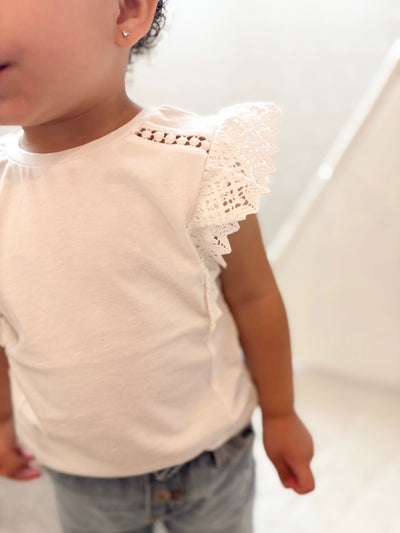 White Crochet Top