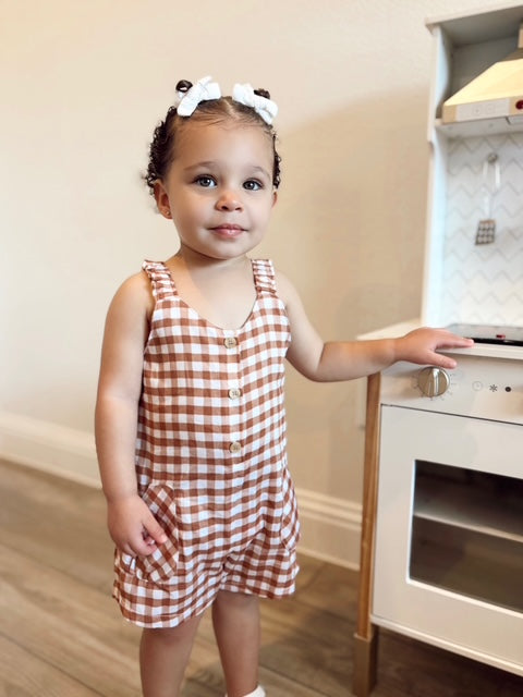 Checkered Romper