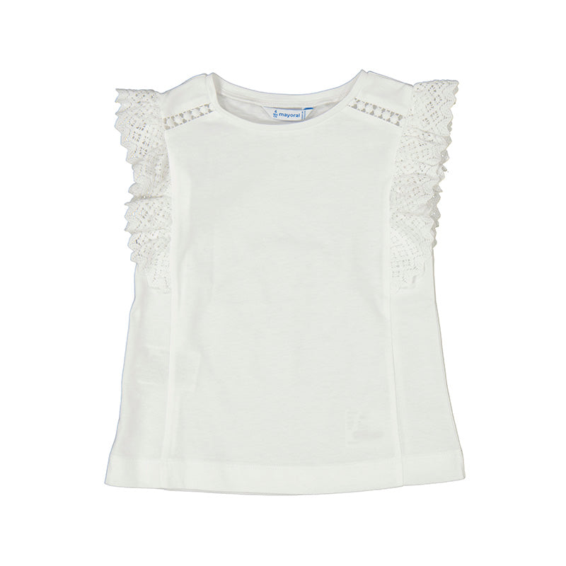 White Crochet Top
