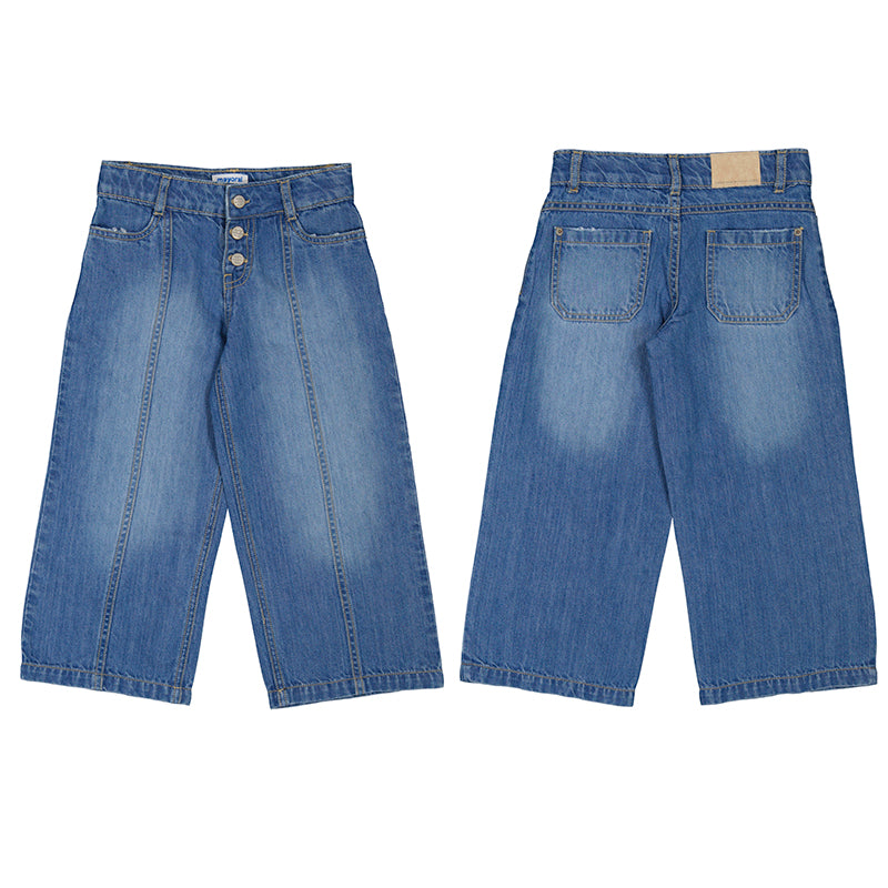 Wide Leg Girls Jeans
