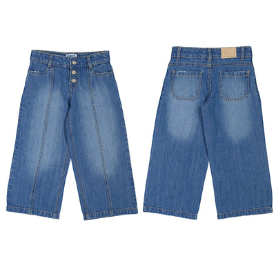 Wide Leg Girls Jeans