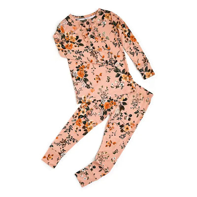 Flora Light Pink Bamboo Pajamas