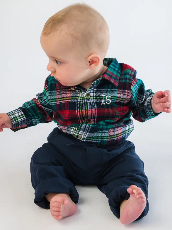 Christopher Plaid Bodysuit