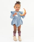 Denim Bubble Romper