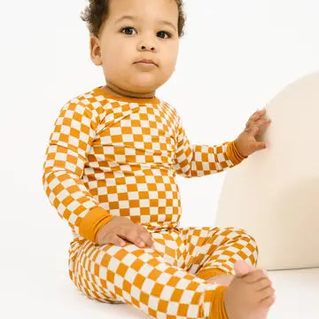 Checkered Charm Bamboo Pjs